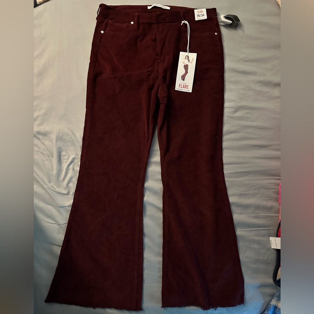 Maroon corduroy Flares